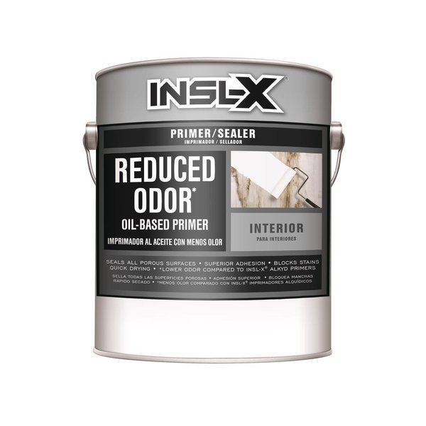 Insl-X By Benjamin Moore Insl-X Reduced Odor White Flat Oil-Based Alkyd Primer 1 gal RO3000099-01